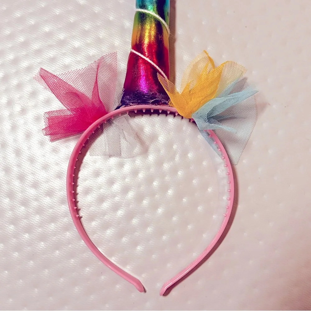 BUNDLE “3” Princess unicorn‎ headbands dressup birthday costume flowers pink